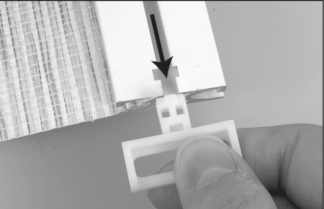 Slide out the snap slide end cap, then remove the fabric panel from the bottom weight.png