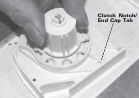 Place the clutch and rotator onto the new end caps.jpg