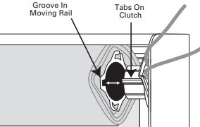 Slide the clutch into the headrail channels and rail grooves.jpg