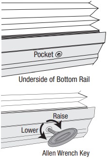Duette and Applause level bottom rail with Easy Adjust key if necessary.jpg